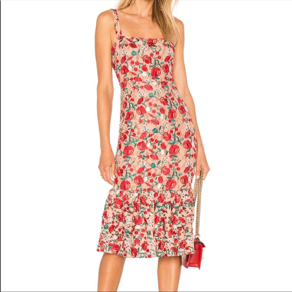 Lovers + Friends Under the Stars Midi Dress